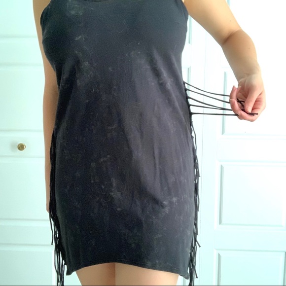 Charcoal fringe dress - Picture 3 of 9